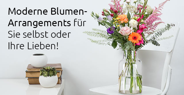 Bestellen Sie sich selbst oder Ihren Liebsten moderne Blumen bei Valentins!