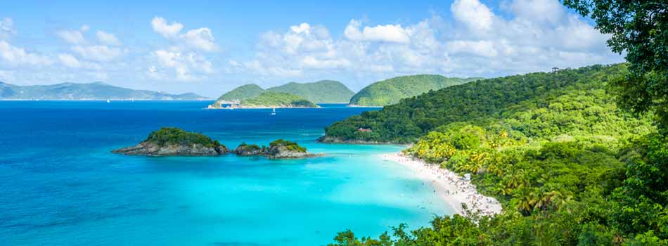 Die Trunk Bay auf den Jungferninseln (USA)