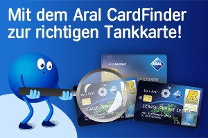 Finden Sie Ihre Tankkarte mit dem Aral CardFinder