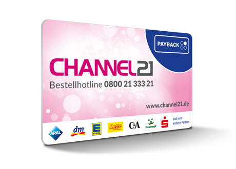 Jetzt exklusive Vorteile mit der CHANNEL21 PAYBACK Karte sichern
