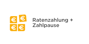 Jetzt Ratenzahlung + Zahlpause ausprobieren