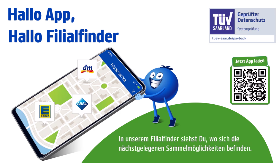 In unserem Filialfinder siehst du, wo sich die nächstgelegenen Sammelmöglichkeiten befinden.