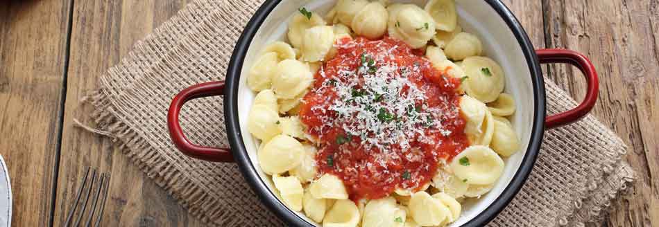 Pasta: Orecchiette mit Tomatensoße