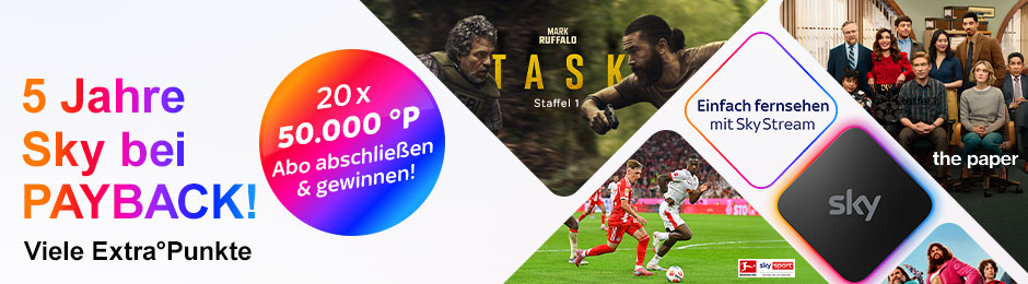 Wir verlosen 20 x 50.000 Extra Punkte. Abo abschließen & gewinnen!