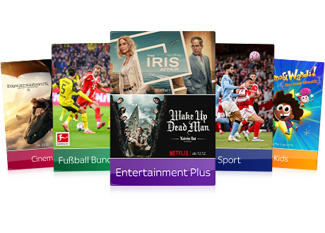 Alle Sky Pakete im Überblick: Cinema, Fußball Bundesliga, Entertainment Plus, Sport und Kids