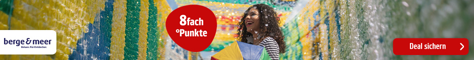 berge und meer ist jetzt Official Partner. Nur für kurze Zeit 8fach punkten. Zum Coupon hier klicken.