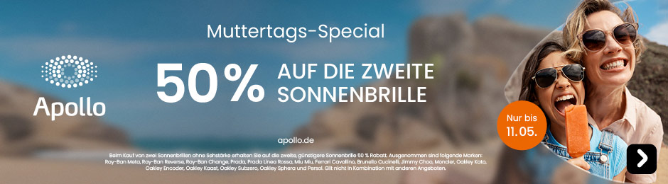 50 % auf alle Gleitsichtgläser
