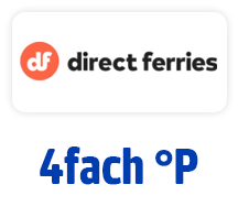 Jetzt bei direct ferries 4fach °Punkte. Hier Coupon aktivieren.