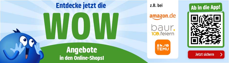 Jetzt Angebote der Onlineshops entdecken. Zum Beispiel bei amazon, baur oder temu. Hier sichern.