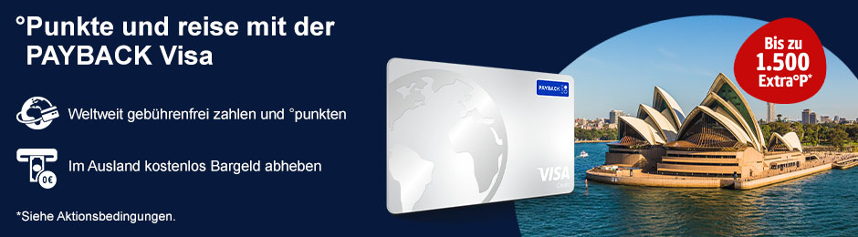 Jetzt bis zu 1500 Extra-Punkte für die PAYBACK Visa Karte. Hier klicken.
