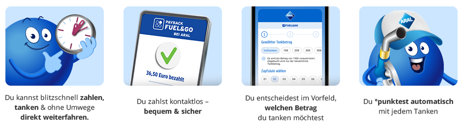 Jetzt bei Aral an der Säule bezahlen - Mit PAYBACK FUEL&GO