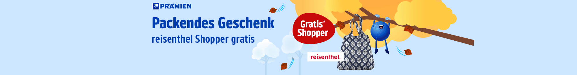 Beim Kauf einer Aktionsprämie gibt es einen gratis reisenthel Shopper geschenkt! Zur Aktionsseite.