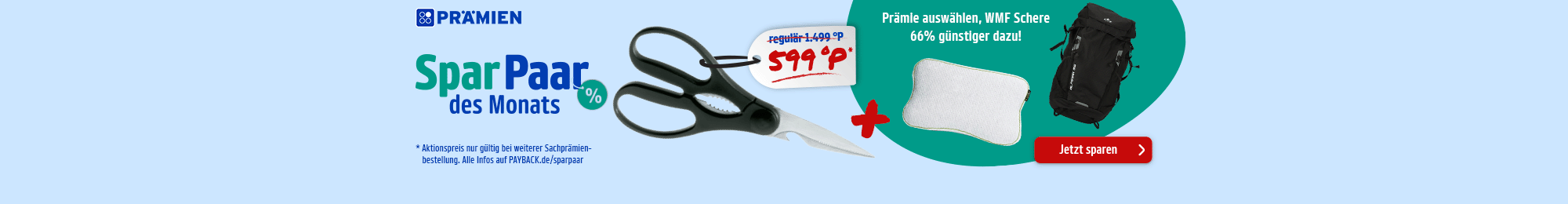 PAYBACK Prämien: WMF Schere im SparPaar 66 % günstiger beim Kauf einer Aktionsprämie. Jetzt sparen!