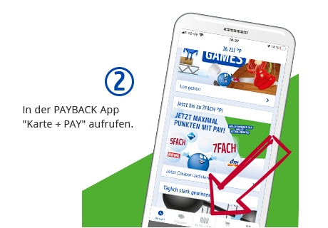 In der PAYBACK App Karte + PAY aufrufen