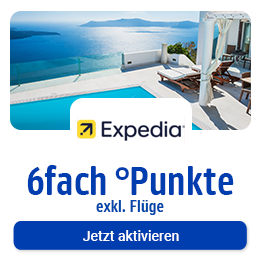 Bei Expedia 6fach punkten, außer auf Flüge. Jetzt hier Coupon aktivieren.