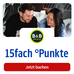 Jetzt bei B&B HOTELS 15fach °Punkte. Hier Coupon aktivieren.