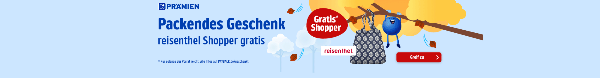 PAYBACK Prämien: Punkte einlösen und gratis reisenthel Shopper geschenkt bekommen. Jetzt Punkte einlösen.