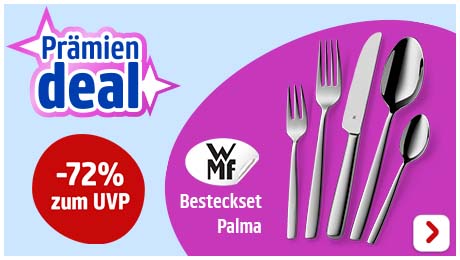 PAYBACK Prämien: Das WMF Palma Besteck-Set im September reduziert. Jetzt Punkte einlösen.