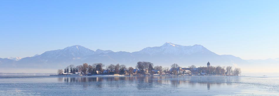 Unser Pointee ist am Chiemsee