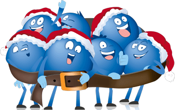 Eine kleine Gruppe Pointees singt gleich ein Weihnachtslied