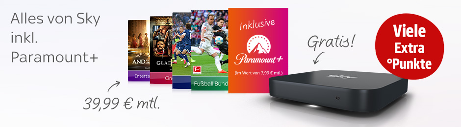 Alles von Sky inklusive Paramount+ für 39,99 € im Monat. Hier klicken.