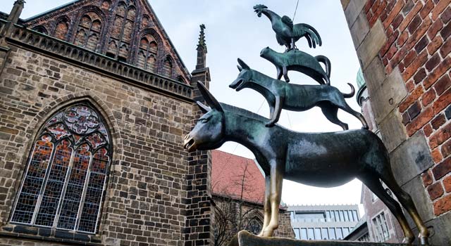 Die Bremer Stadtmusikanten in Bremen