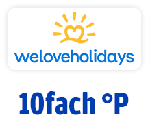 Jetzt bei weloveholidays 10fach °Punkte. Hier Coupon aktivieren.