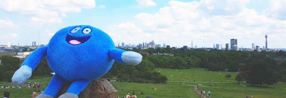 Unser Pointee ist in London auf dem Primrose Hill