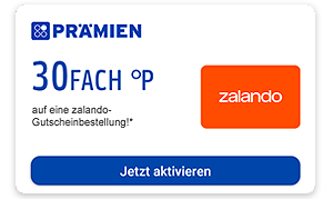 Aktiviere diesen Coupon für 30fach Punkte auf deine Zalando Gutscheinbestellung!