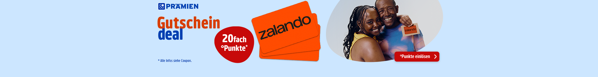PAYBACK Prämien: Sichere dir jetzt 20fach Punkte auf zalando Gutscheine.