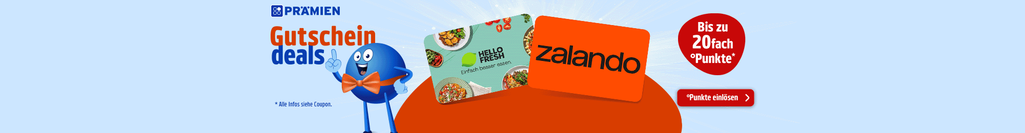PAYBACK Prämien: Punkte für zalando oder Hello Fresh Gutscheine einlösen und extra-punkten!