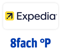Jetzt bei Expedia 8fach °Punkte exkl. Flüge. Hier Coupon aktivieren.