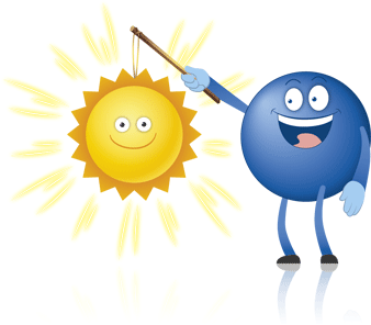 Ein Pointee geht mit der Sonne spazieren