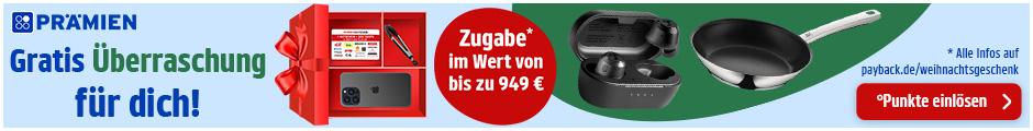 PAYBACK Prämien: Punkte einlösen und gratis Geschenk dazu bekommen.