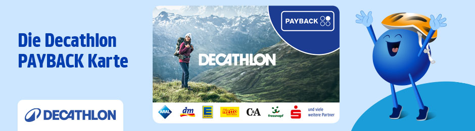 Die Decathlon PAYBACK Karte.