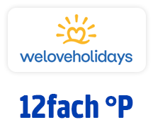 Jetzt bei weloveholidays 12fach °Punkte. Hier Coupon aktivieren.