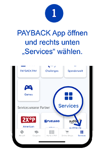 Schritt 1: PAYBACK App öffnen