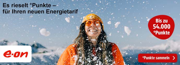 e.on: Bis zu 50.000 Punkte. Gute Energie für kalte Tage – jetzt Punkte sammeln!