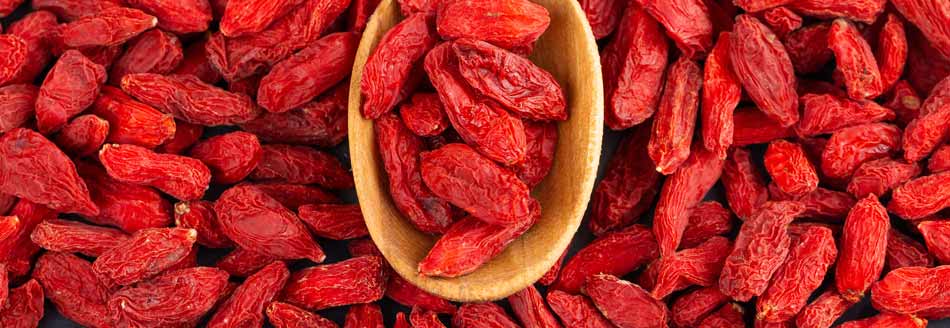 Goji-Beeren sind lecker und gesund. Löffel sie weg!