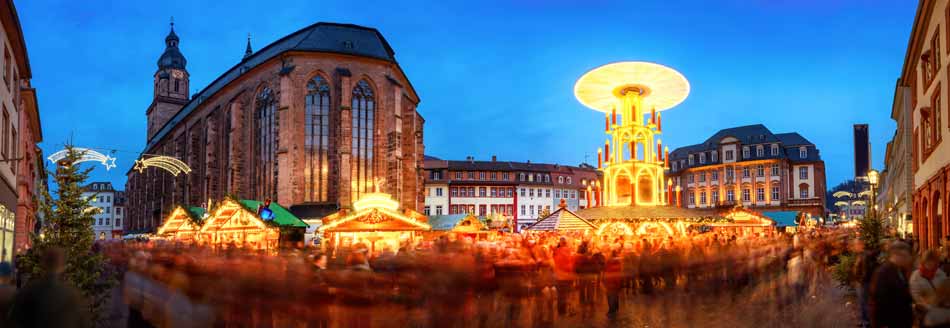 Weihnachtsmärkte in Deutschland: der Weihnachtsmarkt in Heidelberg