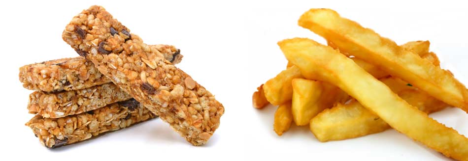 Was ist gesünder: Pommes oder Müsliriegel?