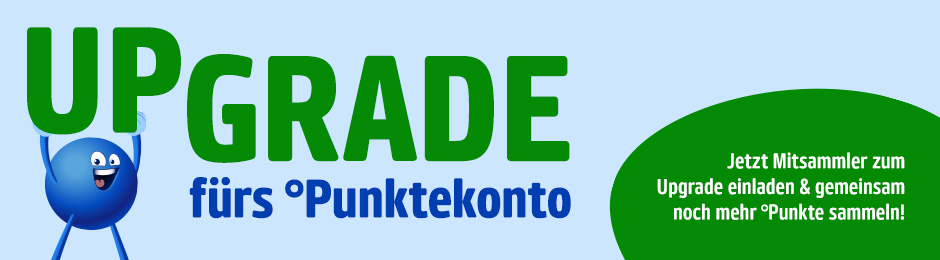 Jetzt Mitsammler zum Upgrade einladen & gemeinsam noch mehr °Punkte sammeln!