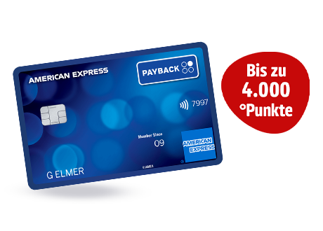 Mit der kostenlosen PAYBACK Amex Kreditkarte immer und überall punkten und Extra-Punkte für die Beantragung sichern