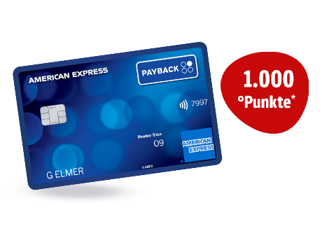 Mit der kostenlosen PAYBACK Amex Kreditkarte immer und überall punkten und Extra-Punkte für die Beantragung sichern