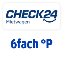 Jetzt bei CHECK24 Mietwagen 6fach punkten. Hier Coupon aktivieren.