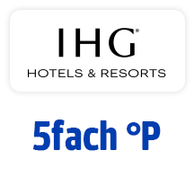 Jetzt bei IHG 5fach °Punkte. Hier Coupon aktivieren.