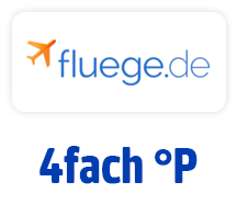 Jetzt bei fluege.de 4fach °Punkte. Hier Coupon aktivieren.