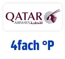 Jetzt bei Qatar 4fach punkten. Hier Coupon aktivieren.