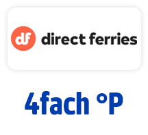 Jetzt bei direct ferries 4fach punkten. Hier Coupon aktivieren.
