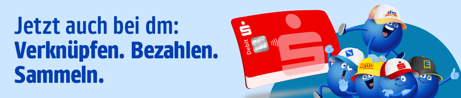 Jetzt auch bei dm: Verknüpfen. Bezahlen. Sammeln.